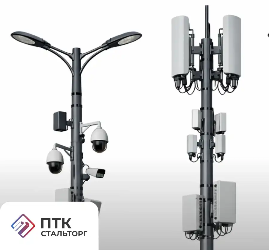 Опора двойного назначения ОДН-18 фланцевая трубчатая