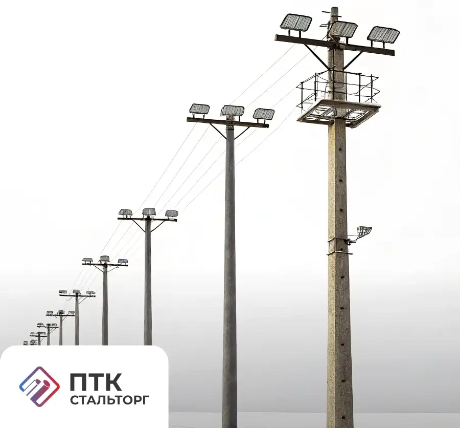 Опора освещения ОГС-0,4-8 граненая силовая