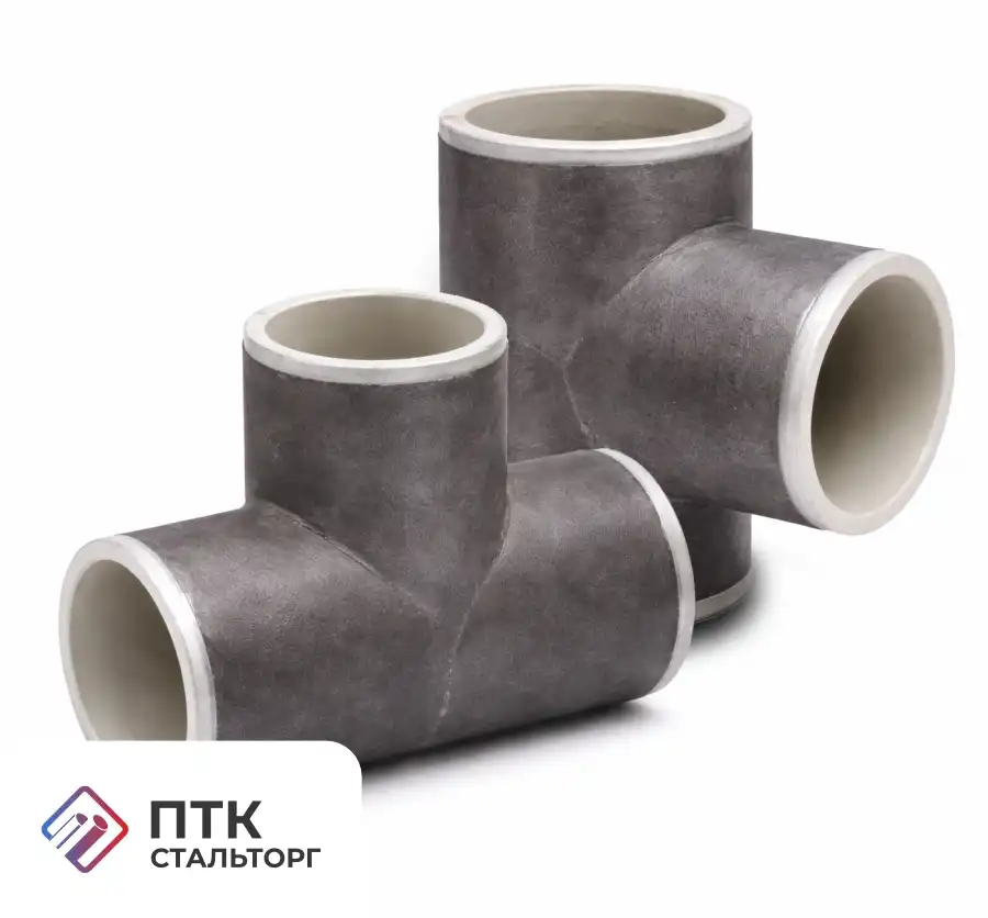Тройник стальной 108х6 мм с внутренним ЦПП
